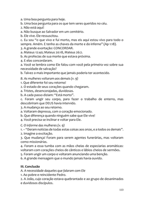 Sermões Missionários - Centenas de esboços de sermões sobre Evangelização e Missões — page 113