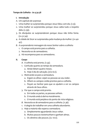 Sermões Missionários - Centenas de esboços de sermões sobre Evangelização e Missões — page 120