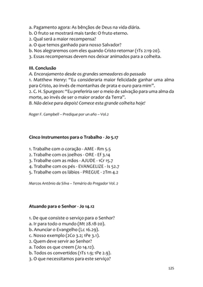 Sermões Missionários - Centenas de esboços de sermões sobre Evangelização e Missões — page 125