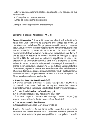 Sermões Missionários - Centenas de esboços de sermões sobre Evangelização e Missões — page 130