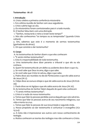 Sermões Missionários - Centenas de esboços de sermões sobre Evangelização e Missões — page 134