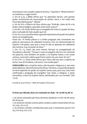 Sermões Missionários - Centenas de esboços de sermões sobre Evangelização e Missões — page 138