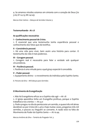Sermões Missionários - Centenas de esboços de sermões sobre Evangelização e Missões — page 139