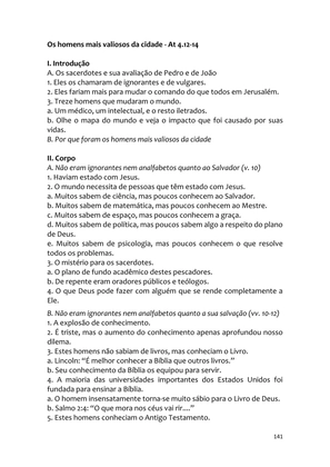 Sermões Missionários - Centenas de esboços de sermões sobre Evangelização e Missões — page 141