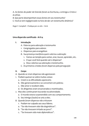 Sermões Missionários - Centenas de esboços de sermões sobre Evangelização e Missões — page 148