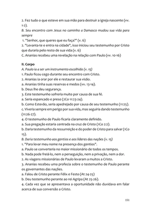 Sermões Missionários - Centenas de esboços de sermões sobre Evangelização e Missões — page 151