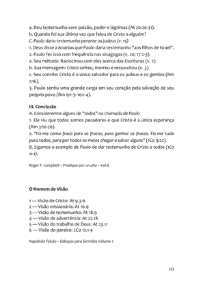Sermões Missionários - Centenas de esboços de sermões sobre Evangelização e Missões — page 152