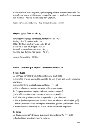 Sermões Missionários - Centenas de esboços de sermões sobre Evangelização e Missões — page 155