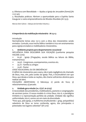 Sermões Missionários - Centenas de esboços de sermões sobre Evangelização e Missões — page 161