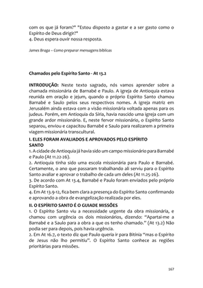 Sermões Missionários - Centenas de esboços de sermões sobre Evangelização e Missões — page 167