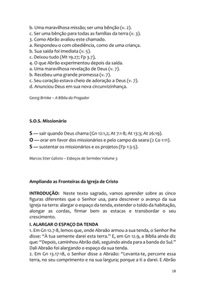 Sermões Missionários - Centenas de esboços de sermões sobre Evangelização e Missões — page 18