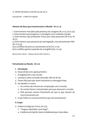Sermões Missionários - Centenas de esboços de sermões sobre Evangelização e Missões — page 172