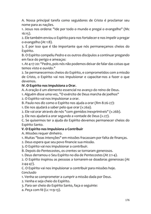 Sermões Missionários - Centenas de esboços de sermões sobre Evangelização e Missões — page 176