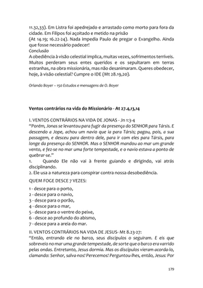 Sermões Missionários - Centenas de esboços de sermões sobre Evangelização e Missões — page 179