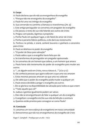 Sermões Missionários - Centenas de esboços de sermões sobre Evangelização e Missões — page 182