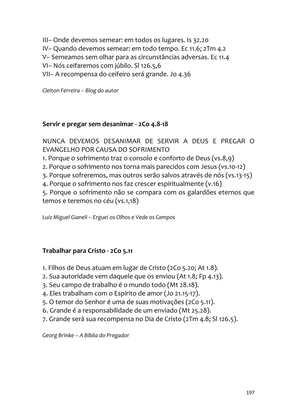 Sermões Missionários - Centenas de esboços de sermões sobre Evangelização e Missões — page 197