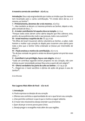 Sermões Missionários - Centenas de esboços de sermões sobre Evangelização e Missões — page 200