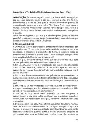 Sermões Missionários - Centenas de esboços de sermões sobre Evangelização e Missões — page 205