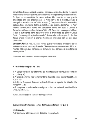 Sermões Missionários - Centenas de esboços de sermões sobre Evangelização e Missões — page 206