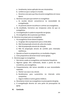 Sermões Missionários - Centenas de esboços de sermões sobre Evangelização e Missões — page 209