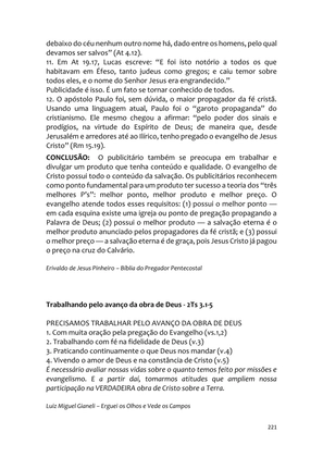 Sermões Missionários - Centenas de esboços de sermões sobre Evangelização e Missões — page 221