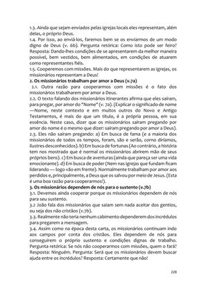 Sermões Missionários - Centenas de esboços de sermões sobre Evangelização e Missões — page 228