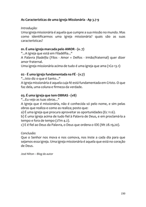 Sermões Missionários - Centenas de esboços de sermões sobre Evangelização e Missões — page 230
