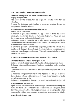 Sermões Missionários - Centenas de esboços de sermões sobre Evangelização e Missões — page 233