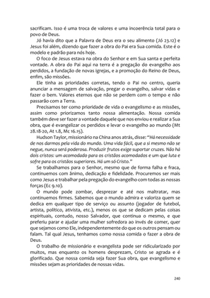 Sermões Missionários - Centenas de esboços de sermões sobre Evangelização e Missões — page 240
