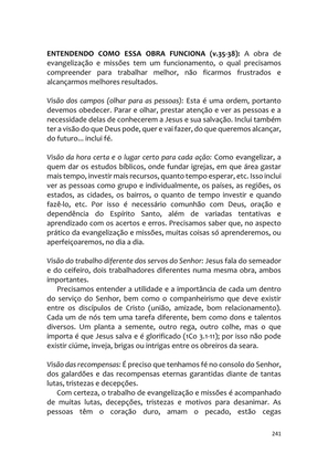 Sermões Missionários - Centenas de esboços de sermões sobre Evangelização e Missões — page 241