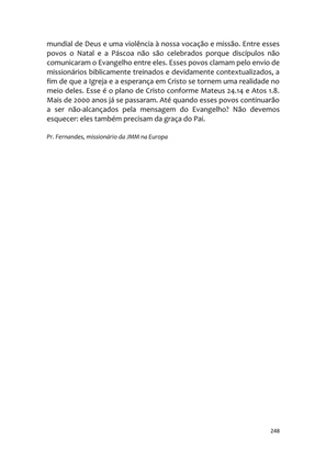 Sermões Missionários - Centenas de esboços de sermões sobre Evangelização e Missões — page 248