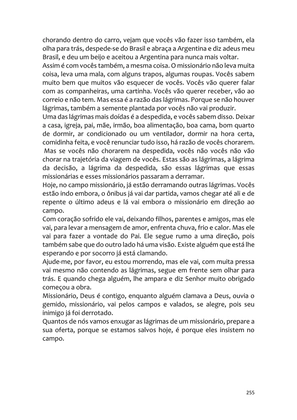 Sermões Missionários - Centenas de esboços de sermões sobre Evangelização e Missões — page 255