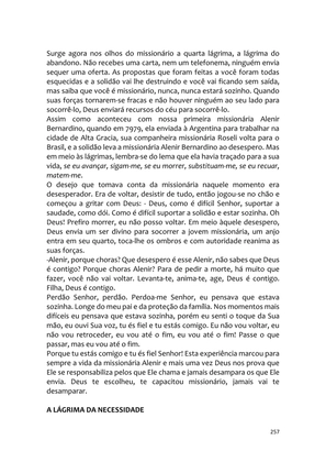 Sermões Missionários - Centenas de esboços de sermões sobre Evangelização e Missões — page 257