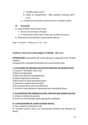 Sermões Missionários - Centenas de esboços de sermões sobre Evangelização e Missões — page 30