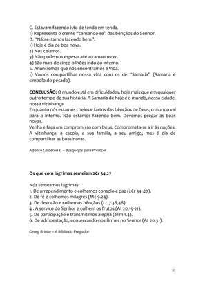 Sermões Missionários - Centenas de esboços de sermões sobre Evangelização e Missões — page 31