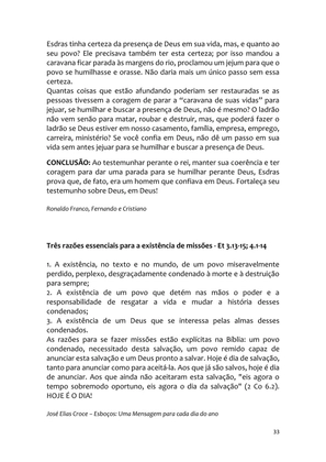 Sermões Missionários - Centenas de esboços de sermões sobre Evangelização e Missões — page 33