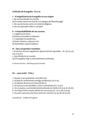Sermões Missionários - Centenas de esboços de sermões sobre Evangelização e Missões — page 34