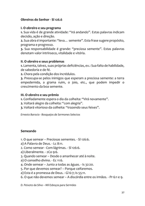 Sermões Missionários - Centenas de esboços de sermões sobre Evangelização e Missões — page 37