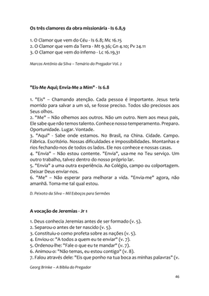 Sermões Missionários - Centenas de esboços de sermões sobre Evangelização e Missões — page 46