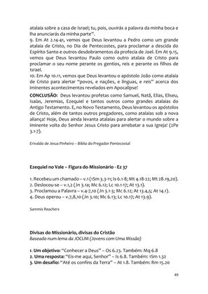Sermões Missionários - Centenas de esboços de sermões sobre Evangelização e Missões — page 49
