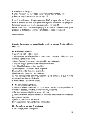 Sermões Missionários - Centenas de esboços de sermões sobre Evangelização e Missões — page 52