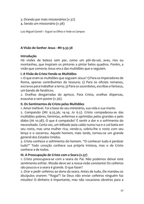 Sermões Missionários - Centenas de esboços de sermões sobre Evangelização e Missões — page 57