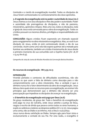 Sermões Missionários - Centenas de esboços de sermões sobre Evangelização e Missões — page 62