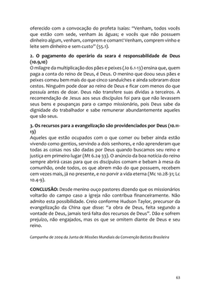 Sermões Missionários - Centenas de esboços de sermões sobre Evangelização e Missões — page 63