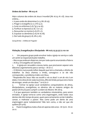 Sermões Missionários - Centenas de esboços de sermões sobre Evangelização e Missões — page 68