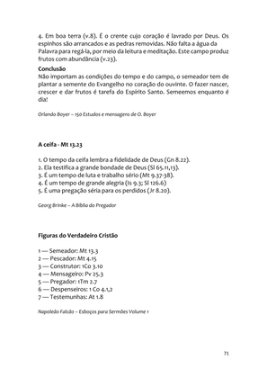 Sermões Missionários - Centenas de esboços de sermões sobre Evangelização e Missões — page 71