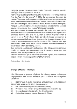 Sermões Missionários - Centenas de esboços de sermões sobre Evangelização e Missões — page 73