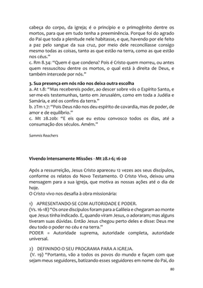 Sermões Missionários - Centenas de esboços de sermões sobre Evangelização e Missões — page 80
