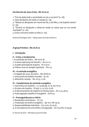 Sermões Missionários - Centenas de esboços de sermões sobre Evangelização e Missões — page 83