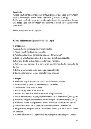 Sermões Missionários - Centenas de esboços de sermões sobre Evangelização e Missões — page 87